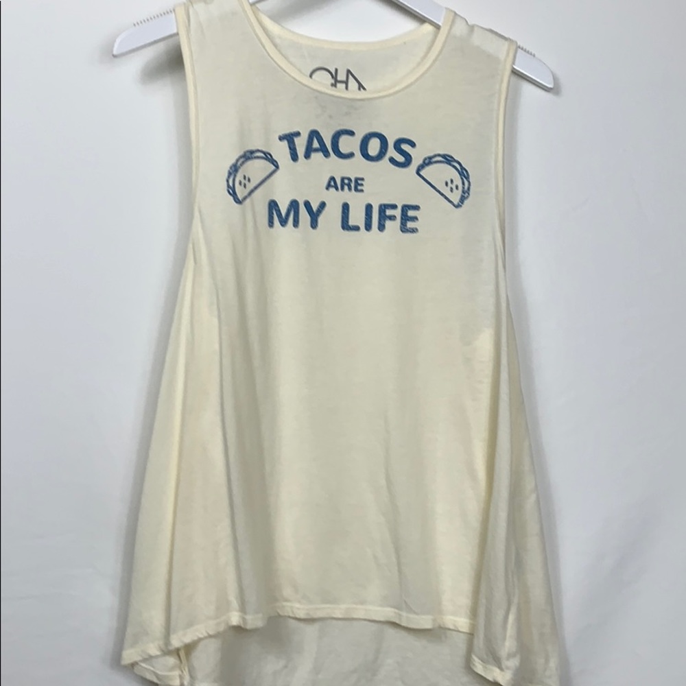 Chaser cream colored tank top size Lg